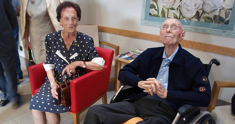 Homenaje a los abuelos más mayores de Logroño