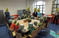 Taller infantil con cactus en el ‘Cactus Day’, de Logroño