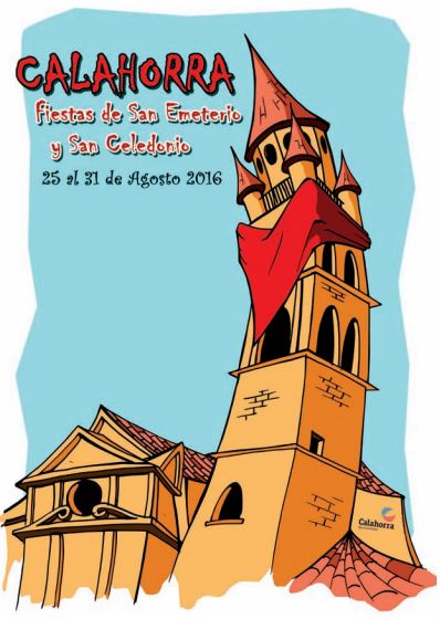 Cartel fiestas San Emeterio y San celedonio Calahorra 2016