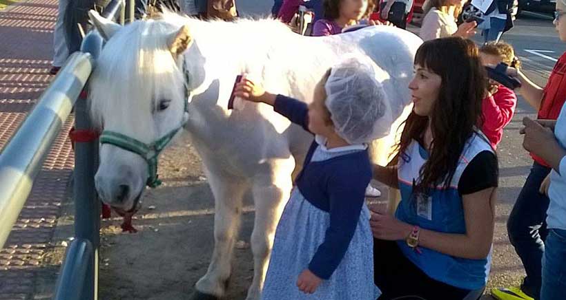 Paseos a caballo y talleres en el Pony Day de Decathlon Logroño