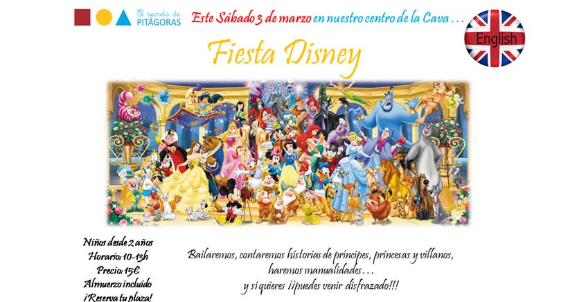 Fiesta Disney en inglés, en El Secreto de Pitágoras