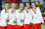 El equipo olímpico de gimnasia rítmica ofrece una exhibición en Logroño
