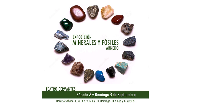 Exposición de minerales en el Teatro Cervantes de Arnedo