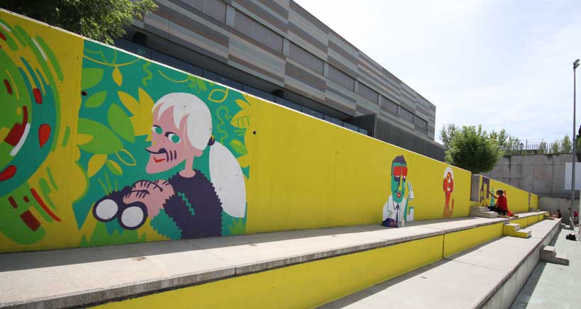 Deja tu huella para la historia: muralismo con Iván Bravo