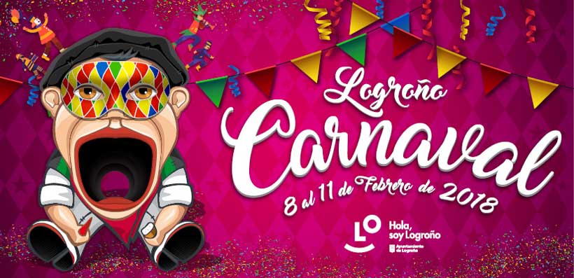 Un tragantúa-arlequín, protagonista del cartel de Carnaval de Logroño 2018