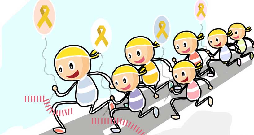 Carrera solidaria en Rodezno contra el cáncer infantil