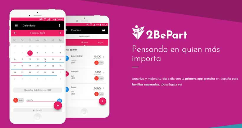 Así funciona 2BePart, la primera App para padres y madres separados