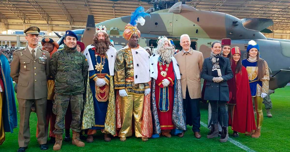 Los Reyes Magos se preparan para volver a Logroño en helicóptero