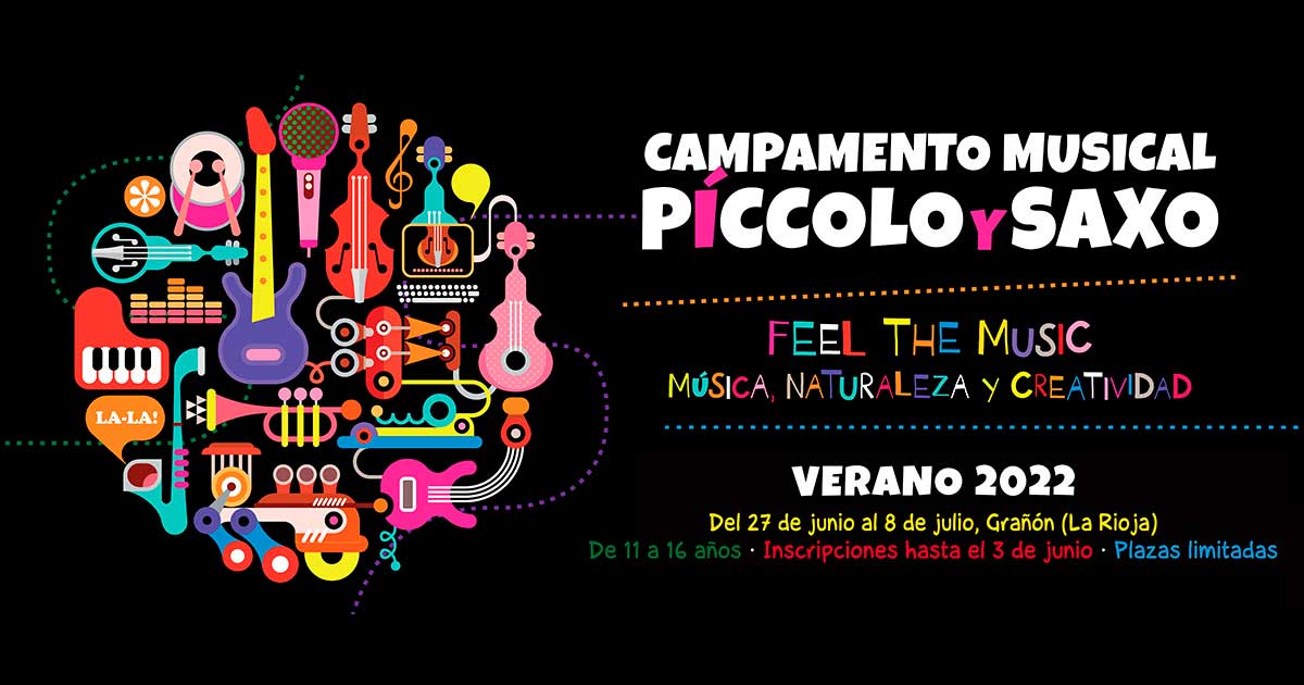 Píccolo y Saxo presenta su campamento musical en Grañón para jóvenes instrumentistas