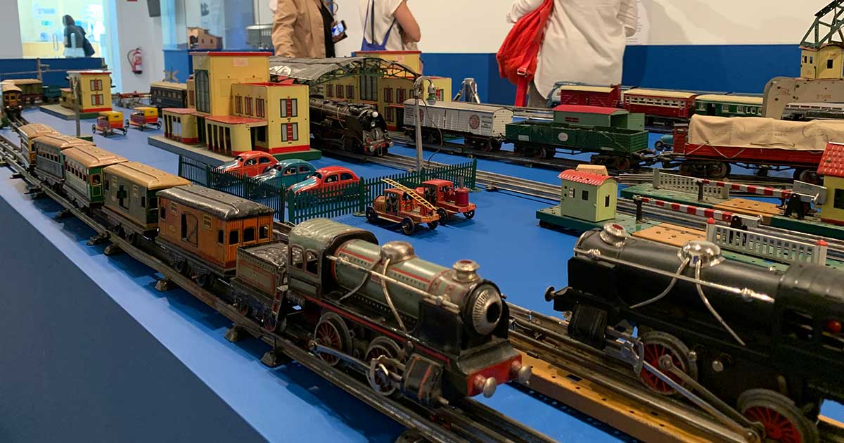 Exposición de trenes de juguete en la Casa de las Ciencias