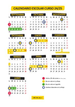 Calendario escolar logroño 2025 4