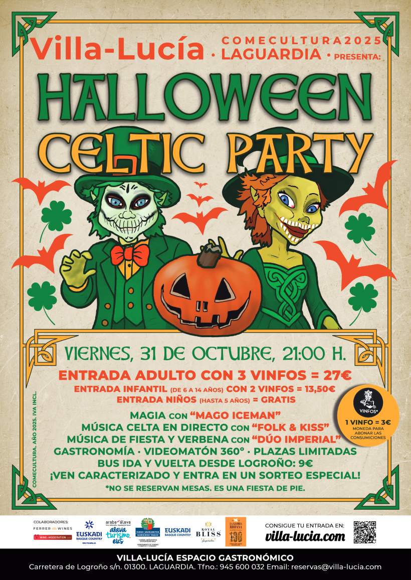 Halloween Celtic Party Villa Lucia 2025
